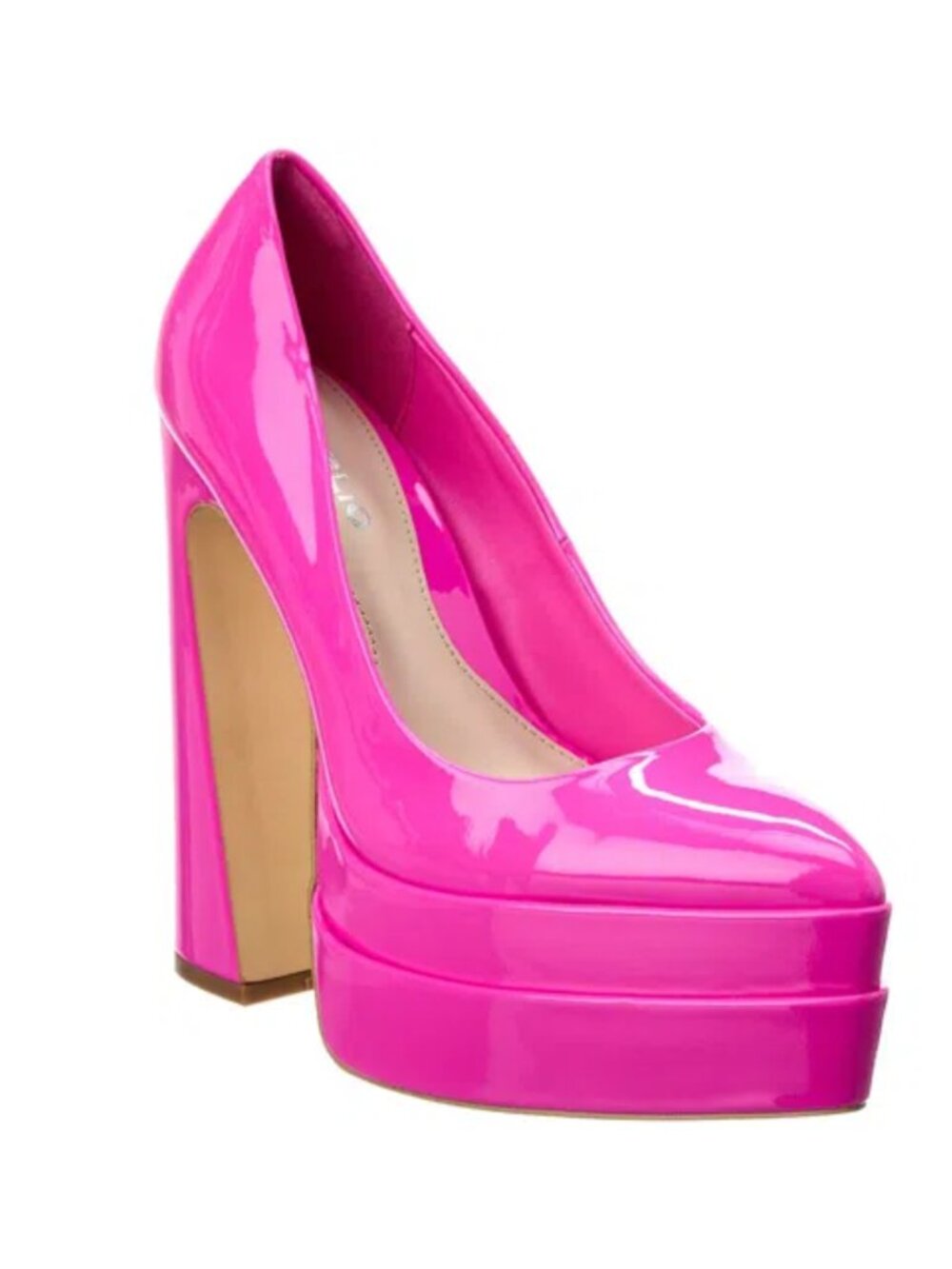 D'Amelio Marlania Platform Pumps Ultra Pink Patent - 7.5M - Picture 1 of 11
